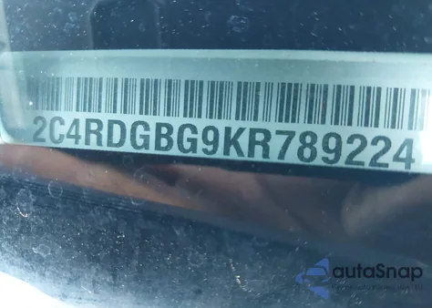 2019 Dodge Grand Caravan Se из США, поврежденный, VIN 2C4RDGBG9KR789224